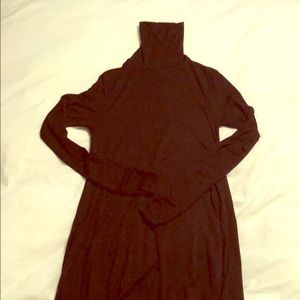 Black turtleneck minidress